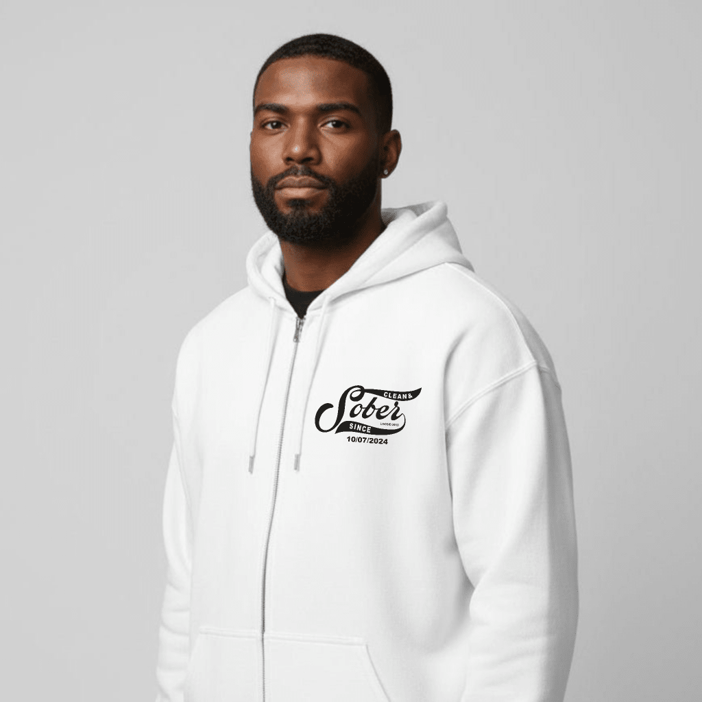 Sober Since Recovery Hoodie product photo (view 20)