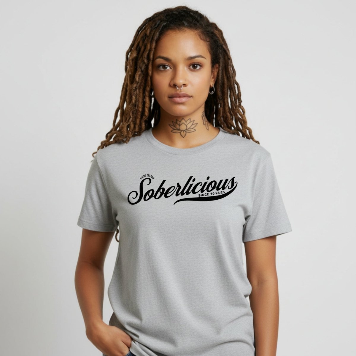 Soberlicious Sober T Shirt featuring the design (view 11)
