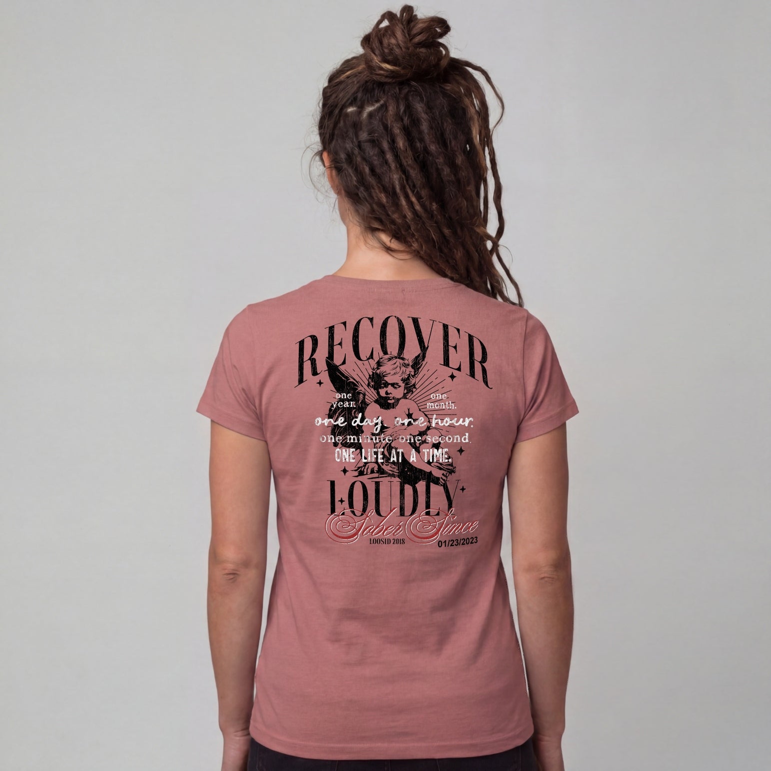 Recover Loudly Limited-Edition Women's T-Shirt with Recovery Date
