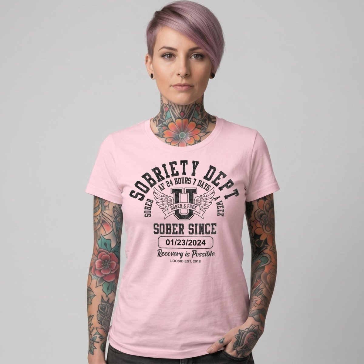 Sobriety Dept Sober T Shirt packaging detail (view 8)