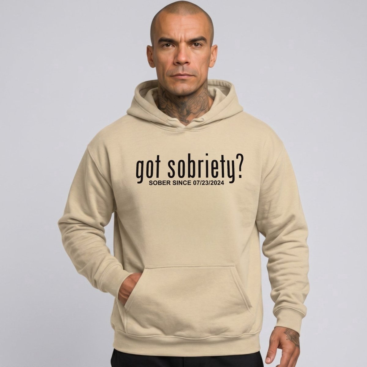 Got Sobriety Recovery Hoodie side view (view 46)