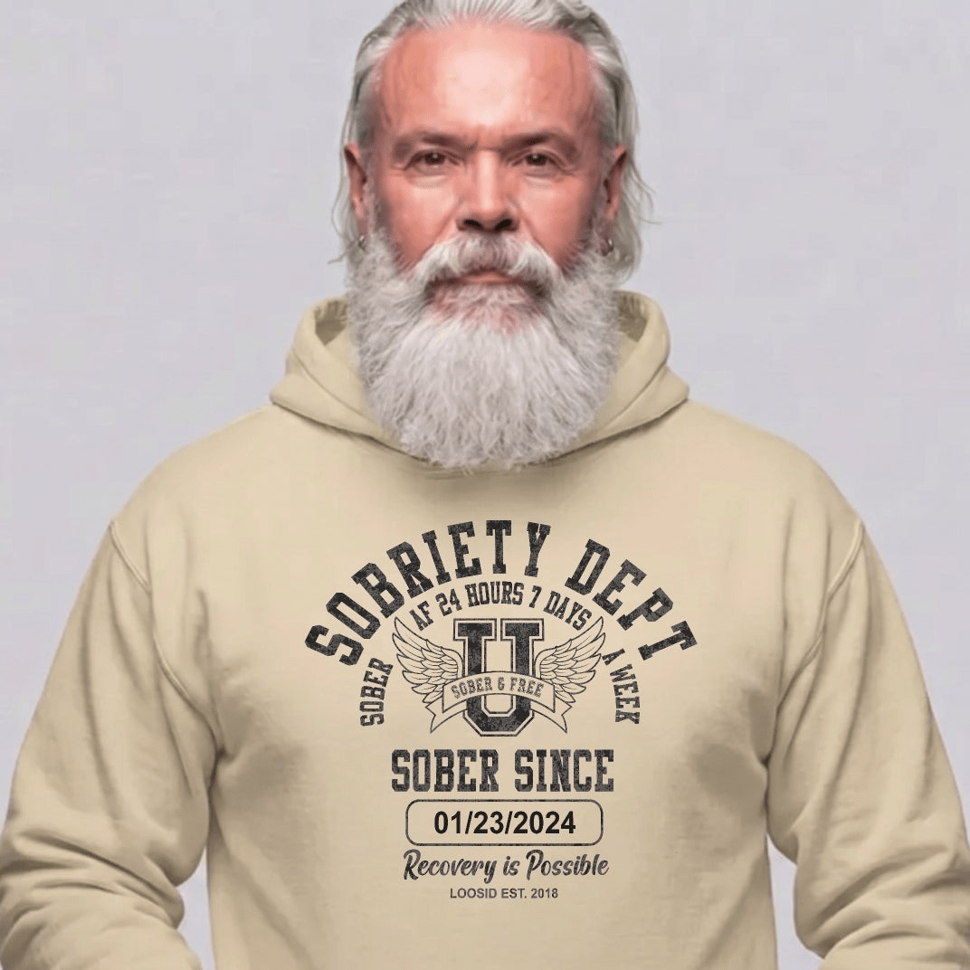 Recovery Hoodie | Men's Sobriety Dept 24/7 Hoodie