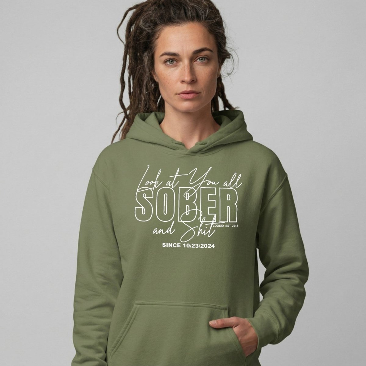 Look at You Sober Recovery Hoodie featuring the design (view 21)