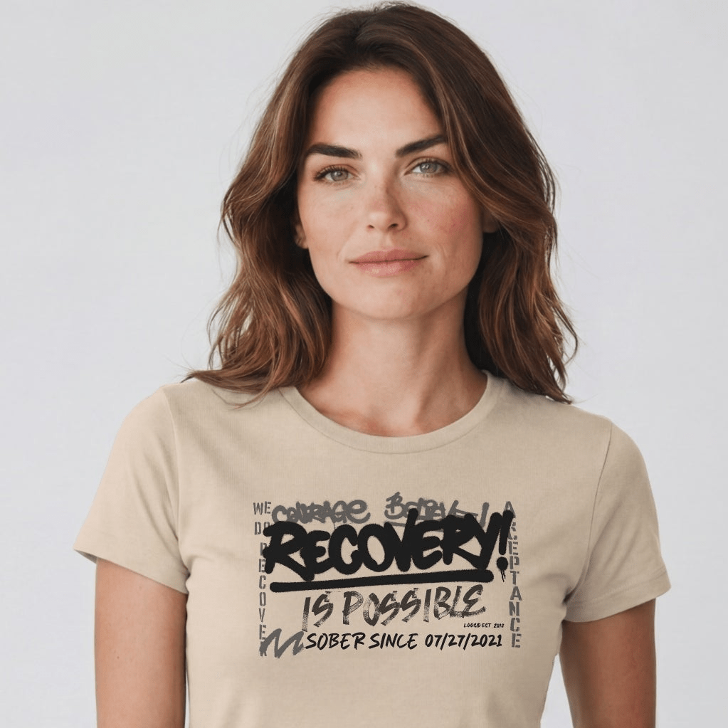 Sober T Shirt | Women's Recovery Is Possible Tee