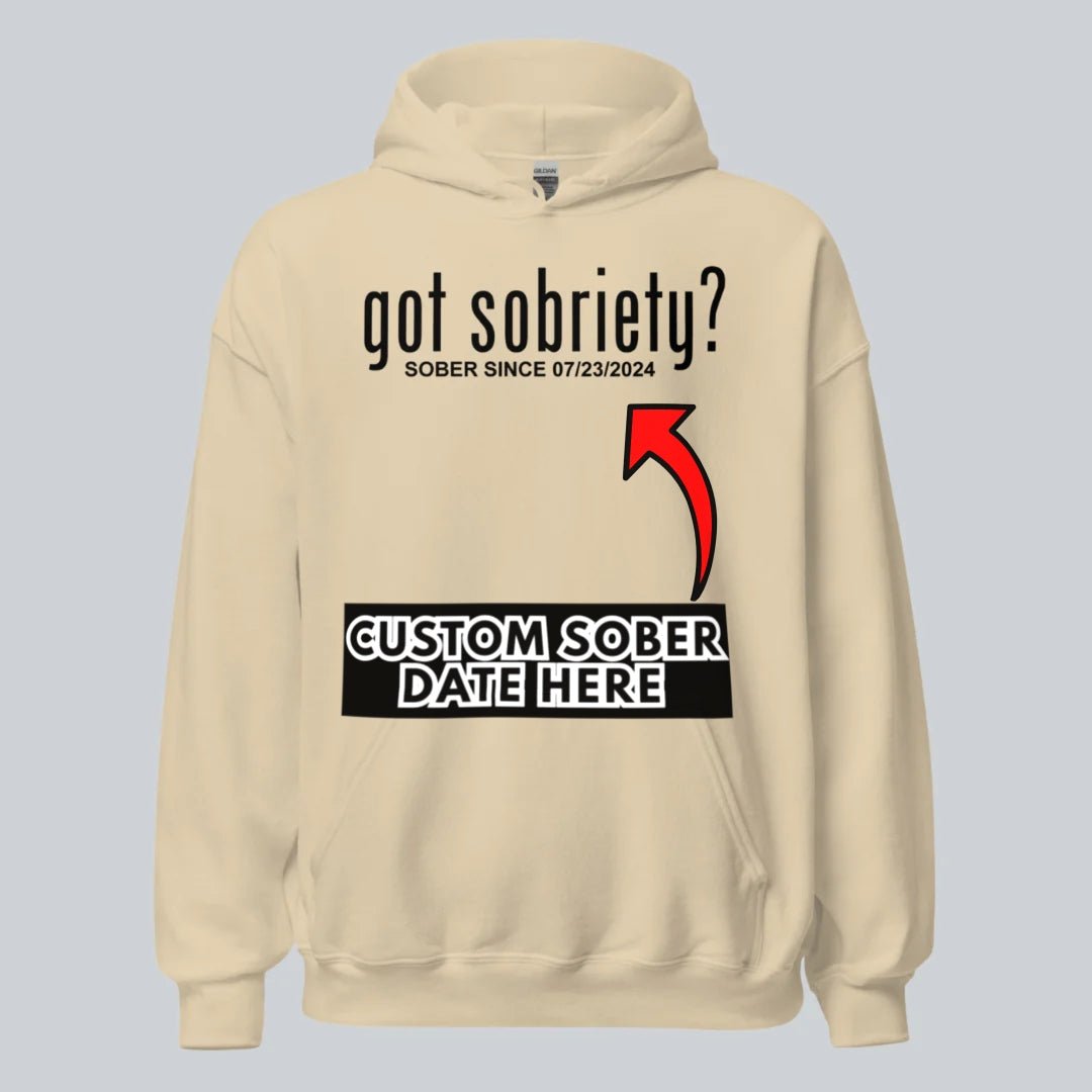 Got Sobriety Recovery Hoodie fit detail (view 29)