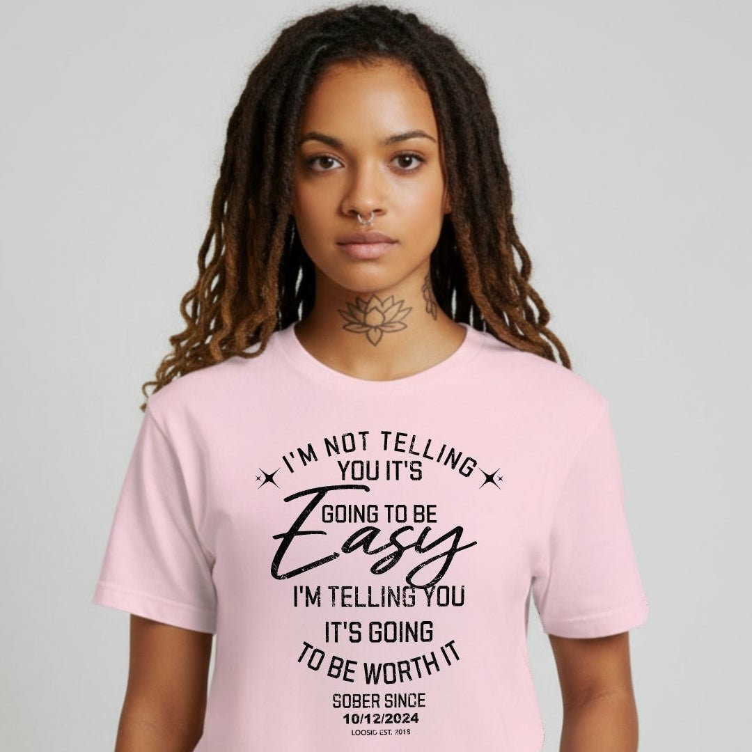 Im Not telling Sober T Shirt side view (view 16)