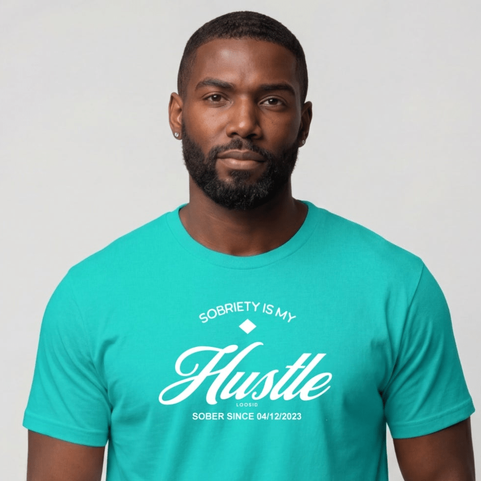 Sober T Shirt | Men's Sobriety is My Hustle Tee