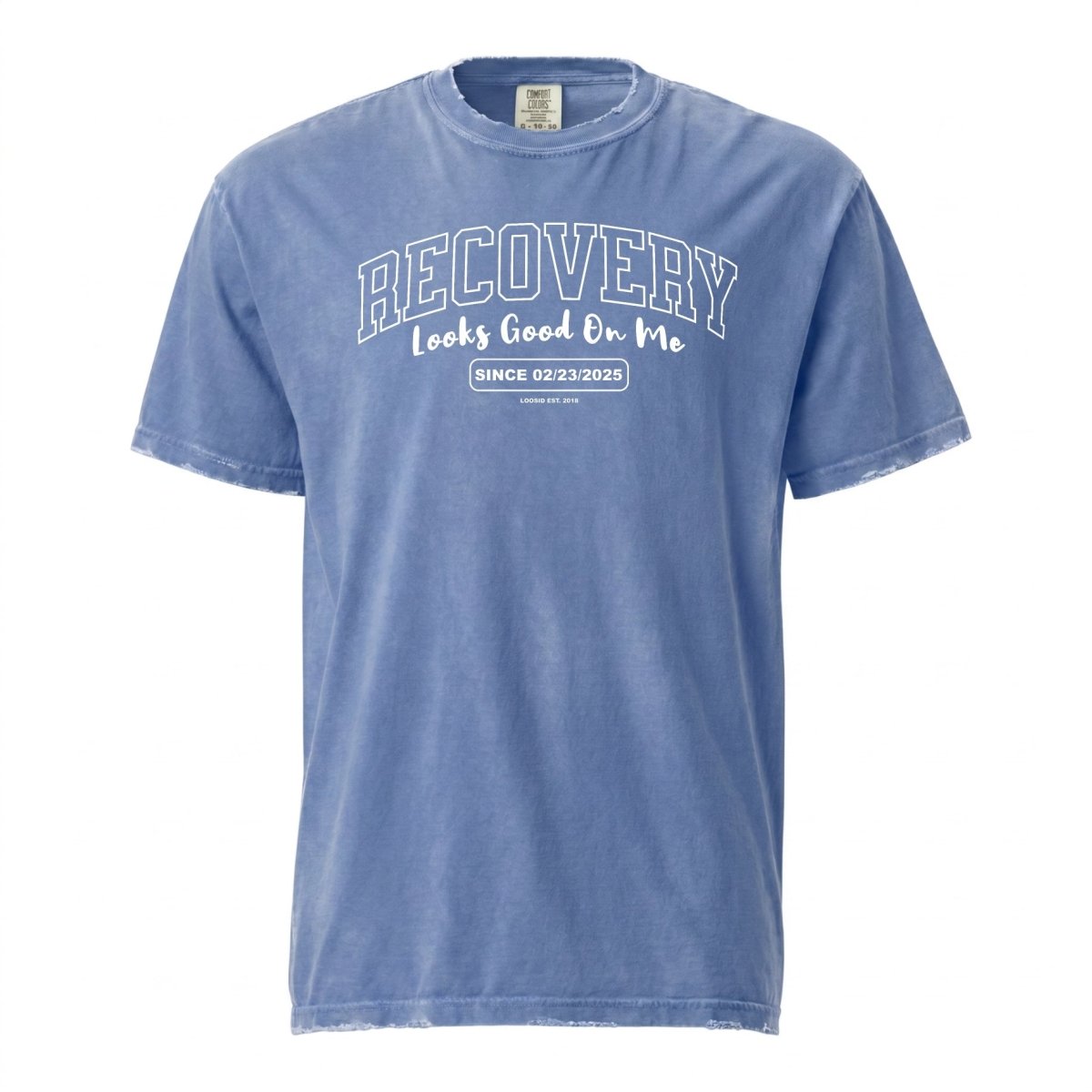 Recovery Looks Good On You Unisex garment dyed Sober T Shirt featuring the design (view 21)