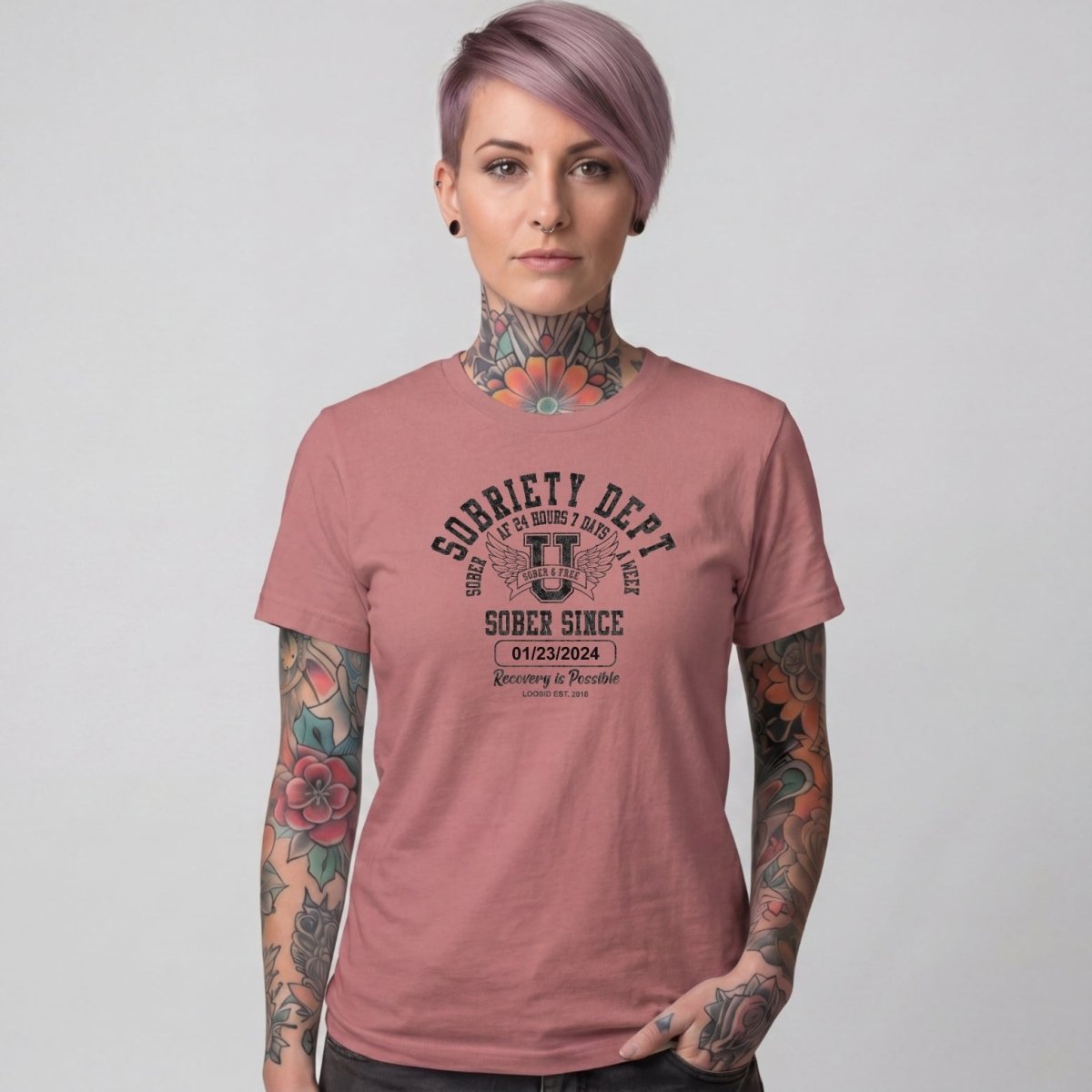 Sober T Shirt | Women's Sobriety Dept Tee