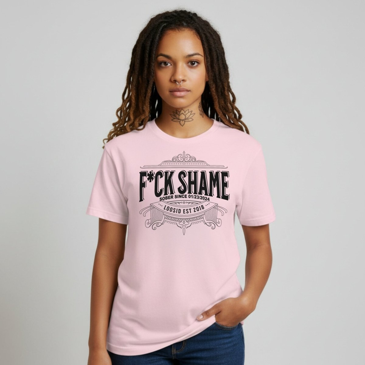 F*ck Shame Sober T Shirt product photo (view 20)