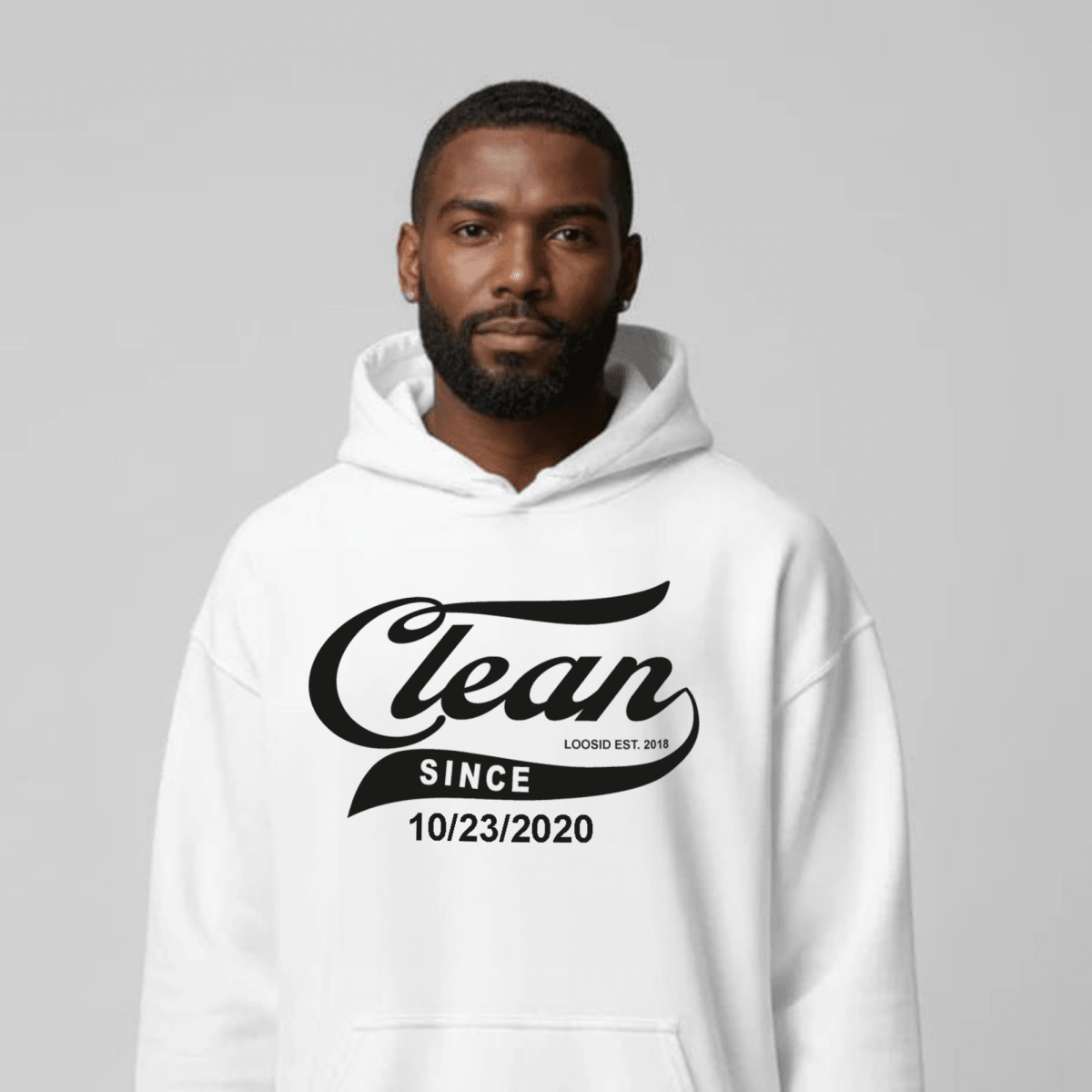 Clean Since Recovery Hoodie product photo (view 20)