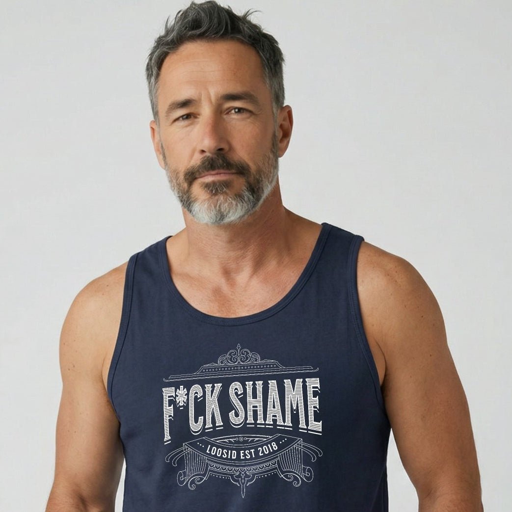 F*ck Shame Sober Tank Top side view (view 6)