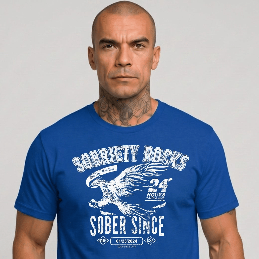 Sober Since Sober T Shirt fit detail (view 9)