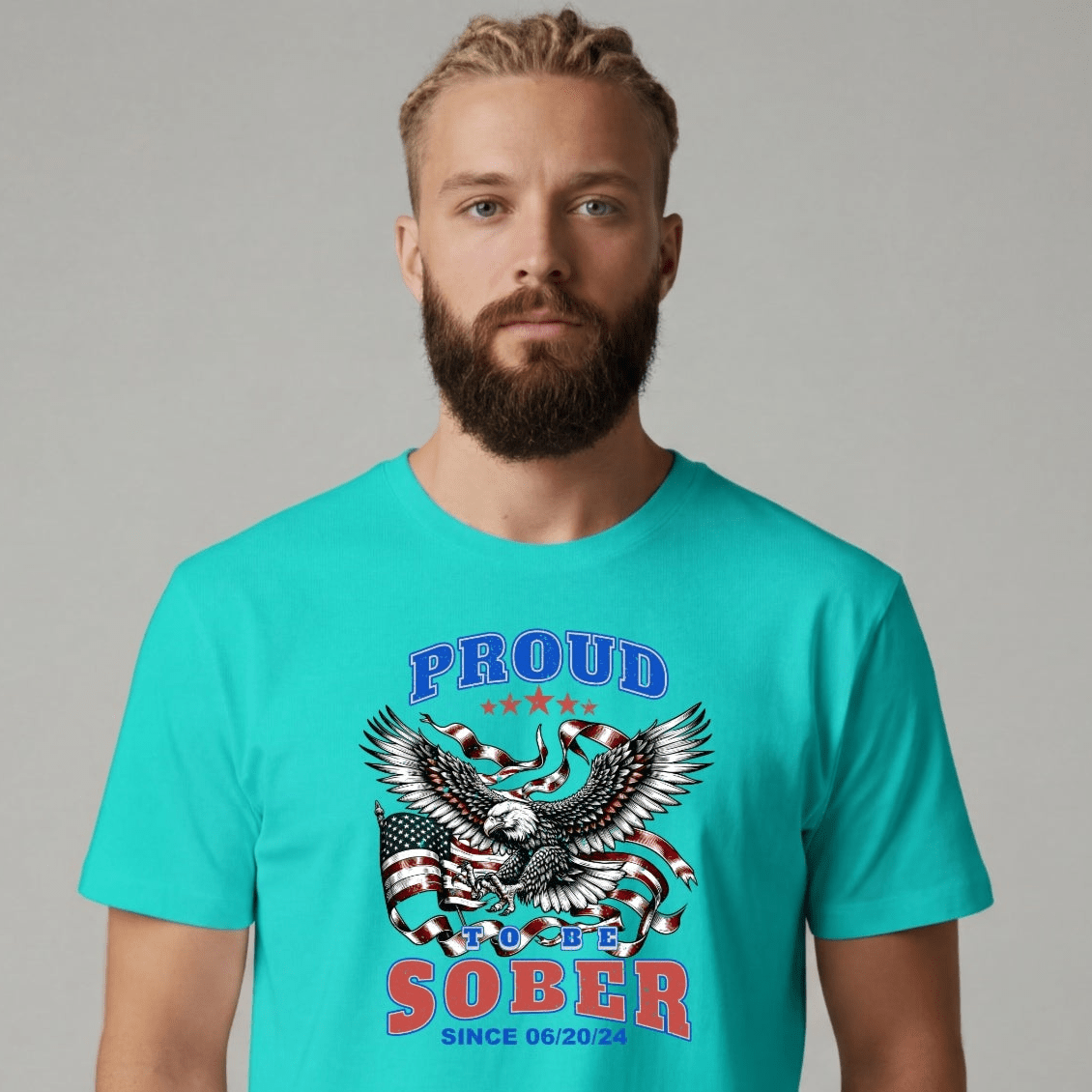 Sober T Shirt | Men's Proud To Be Sober Tee