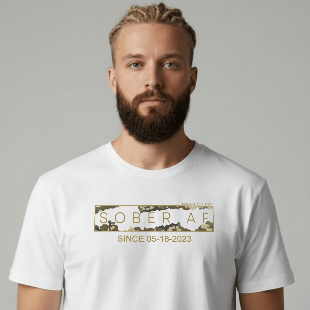 Sober T Shirt | Men's Sober AF Camo Tee