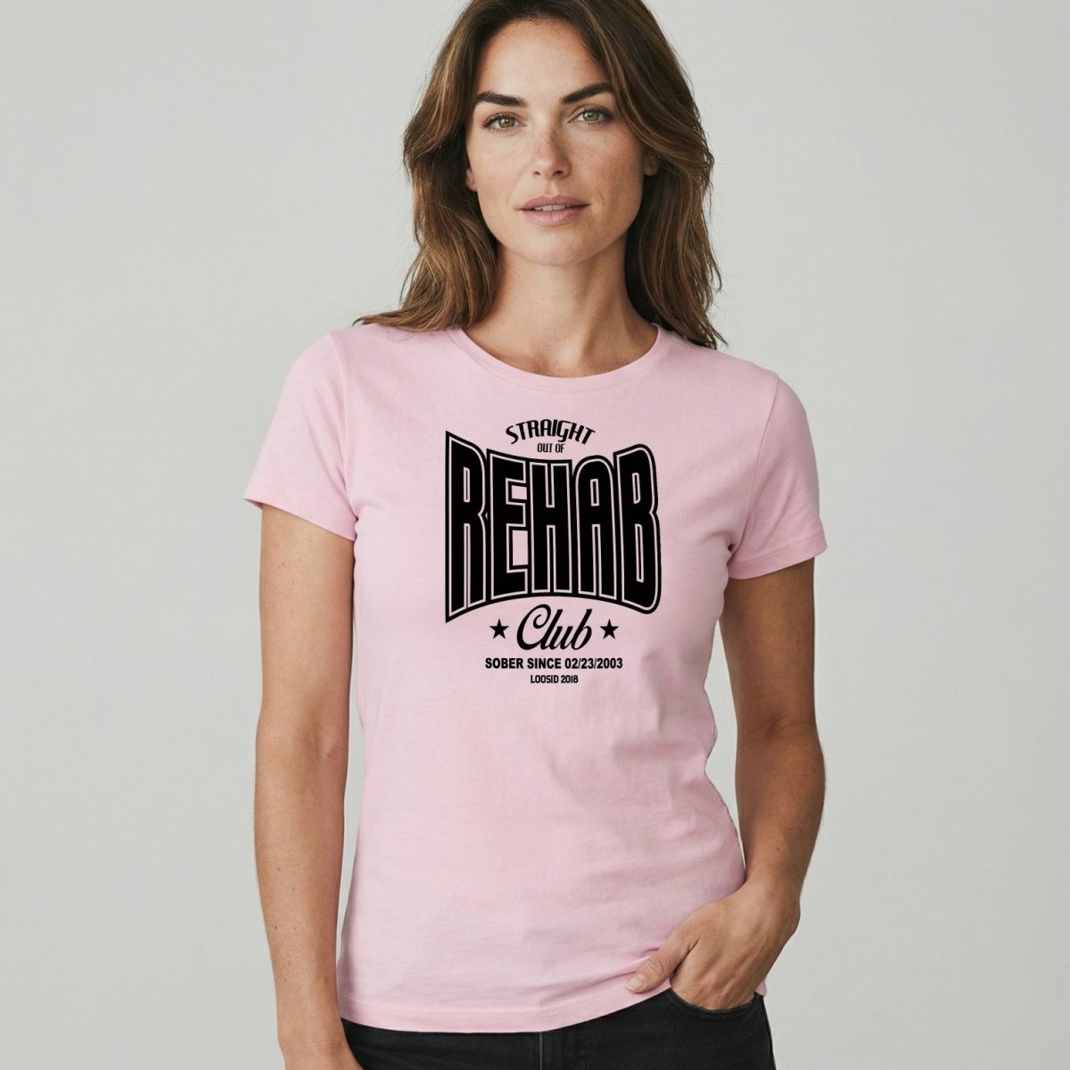Rehab Sober T Shirt close-up view (view 22)