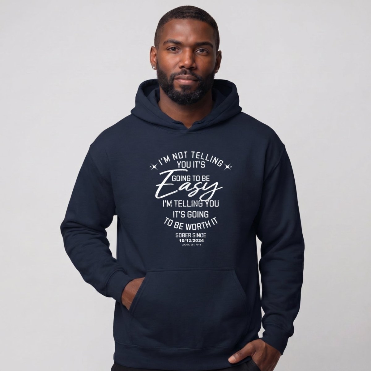 Recovery Hoodie | Men's I'm Not Telling You It's Easy Hoodie