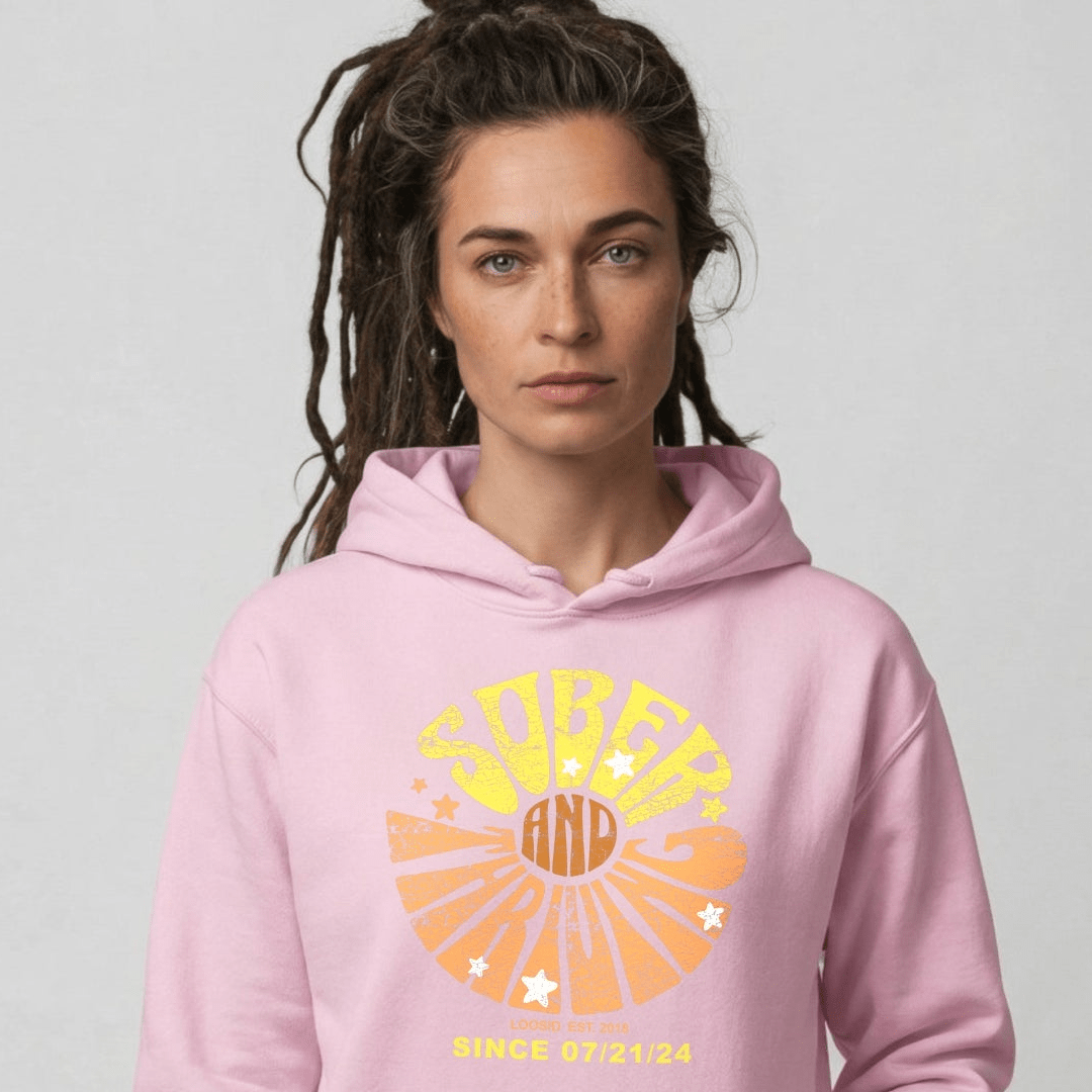 Sober & Thriving Recovery Hoodie packaging detail (view 38)