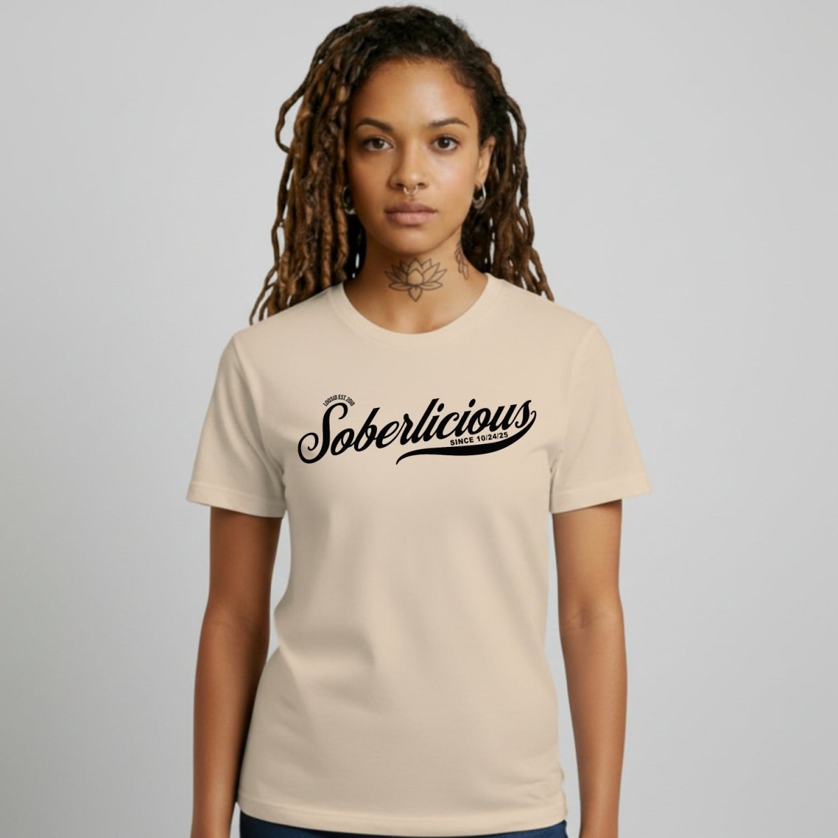 Soberlicious Sober T Shirt back view (view 17)