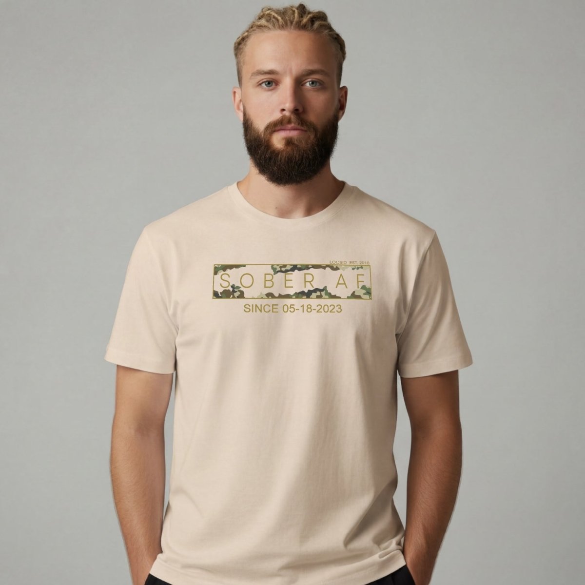 Sober T Shirt | Men's Sober AF Camo Tee