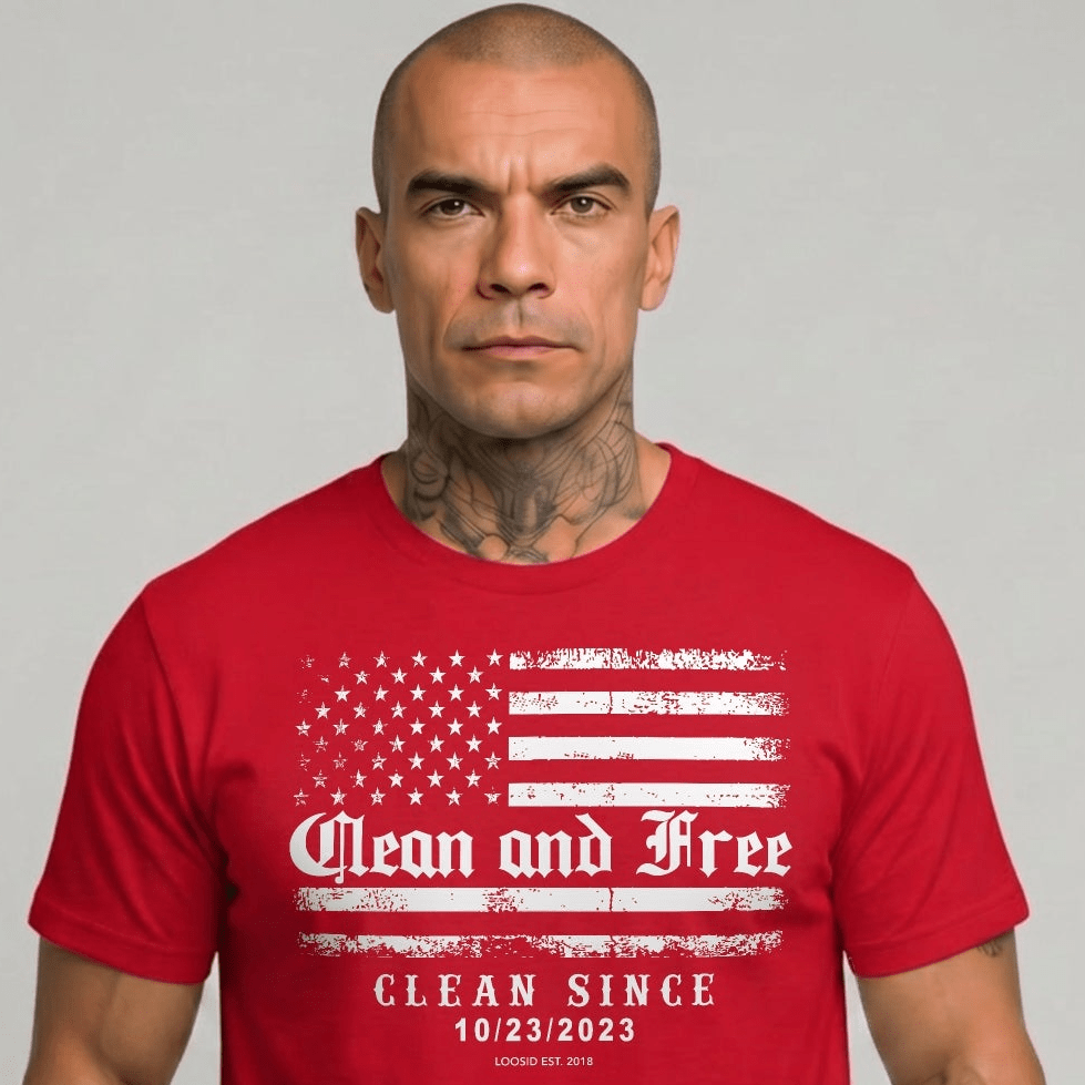 Clean and Free Sober T Shirt fit detail (view 9)