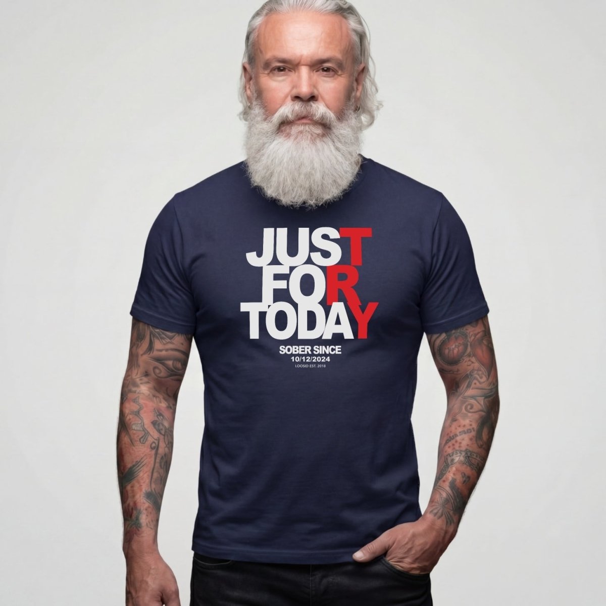 Sober T Shirt | Men's Just For Today Tee