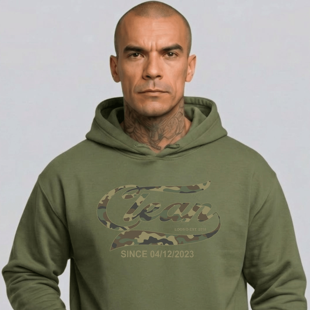 Clean Since Camo Recovery Hoodie packaging detail (view 18)