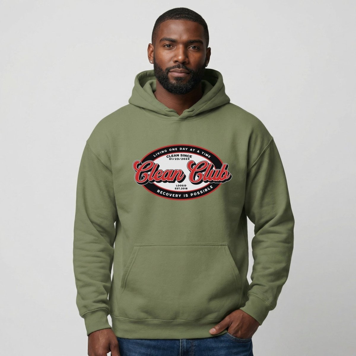 Clean Club Badge Recovery Hoodie product photo (view 10)