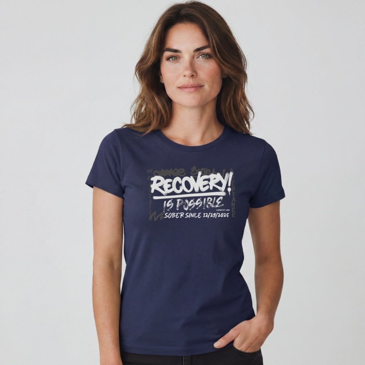 Sober T Shirt | Women's Recovery Is Possible Tee