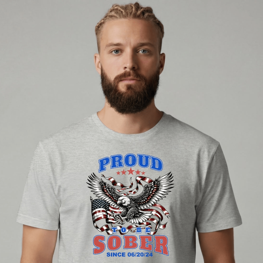 Sober T Shirt | Men's Proud To Be Sober Tee