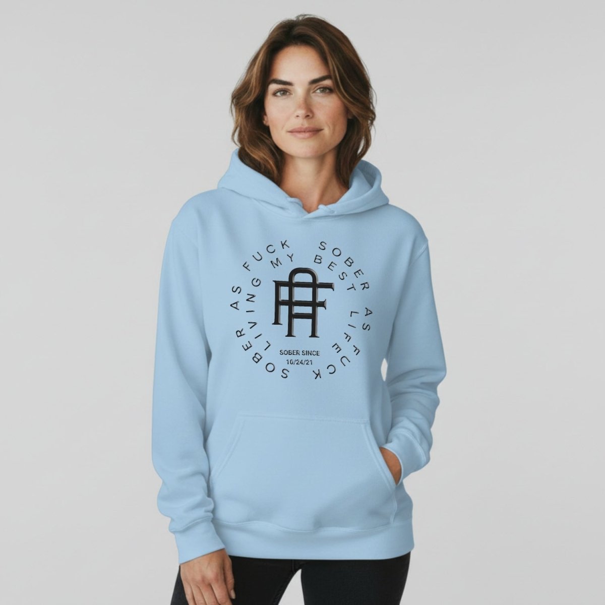 Living My Best Life Recovery Hoodie featuring the design (view 21)
