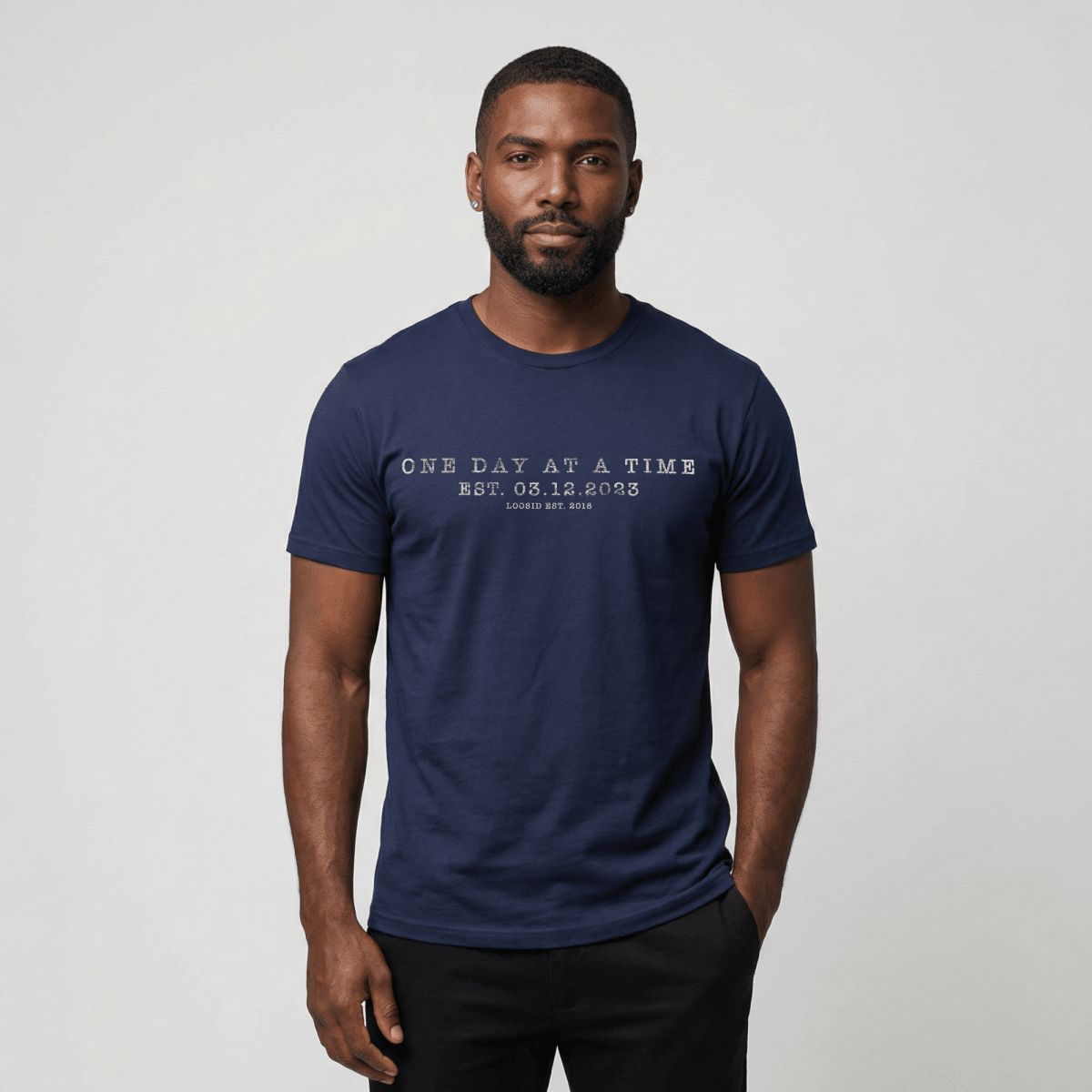 One Day At a Time Sober T Shirt product photo (view 10)