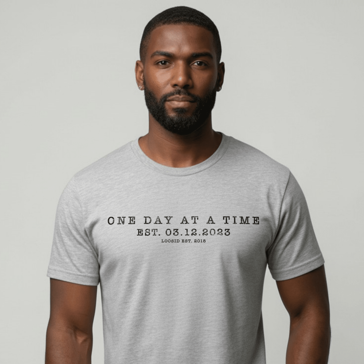 One Day At a Time Sober T Shirt featuring the design (view 21)