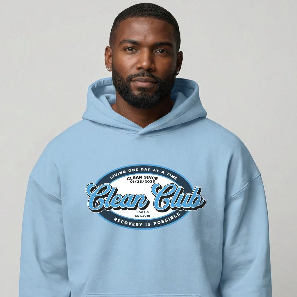 Clean Club Badge Recovery Hoodie graphic detail (view 24)