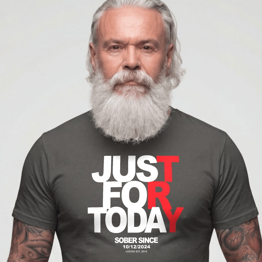 Sober T Shirt | Men's Just For Today Tee