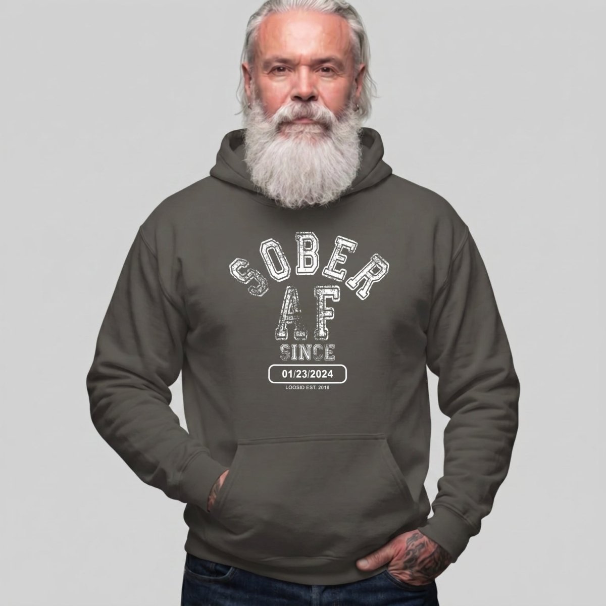 Recovery Hoodie | Men's Sober AF Hoodie