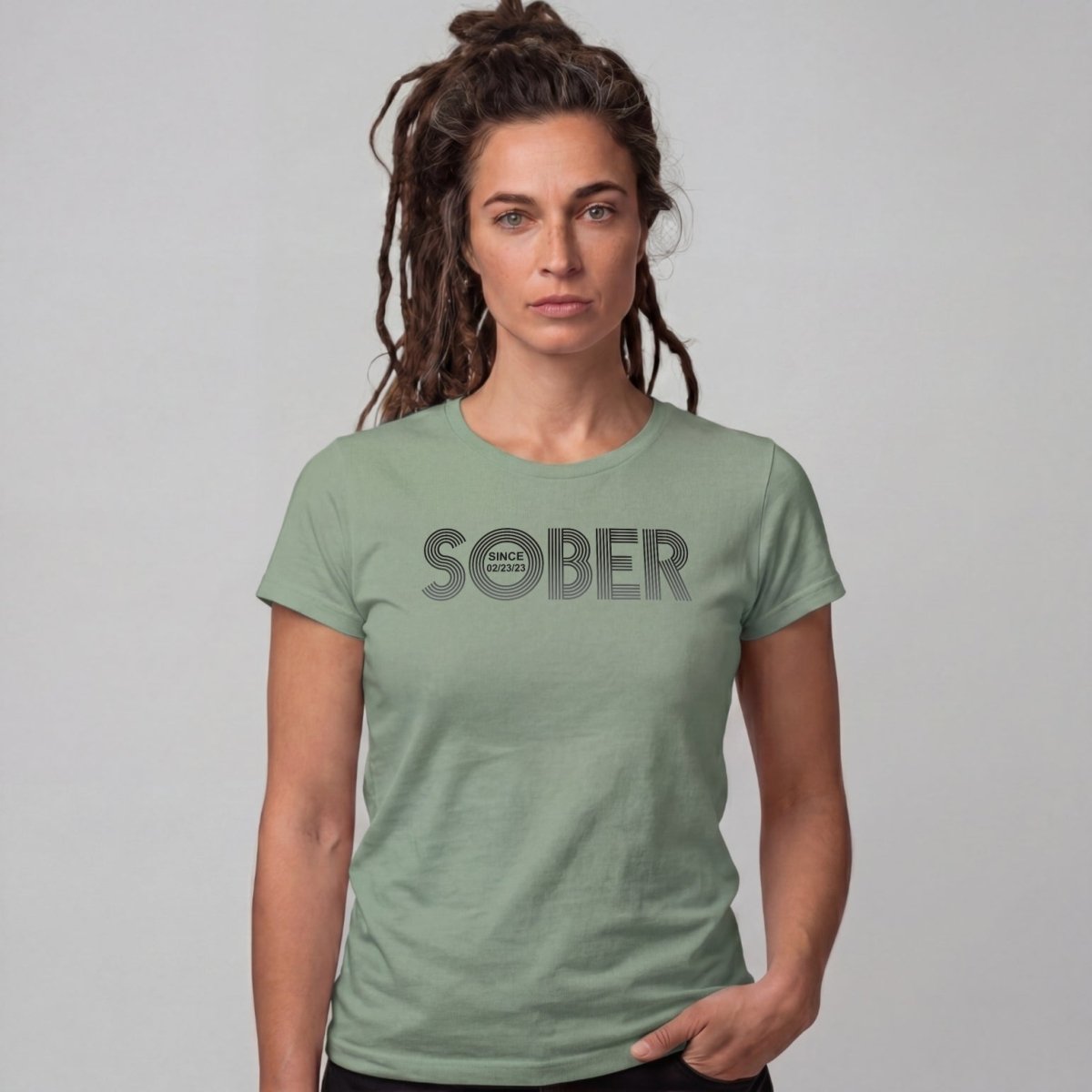 Sober T Shirt | Women's Retro Sober Since Tee