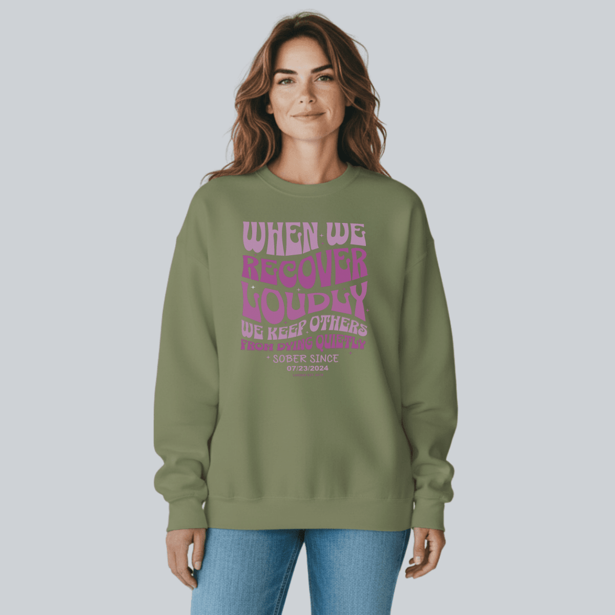 When We Recover Loudly Recovery Hoodie featuring the design (view 21)