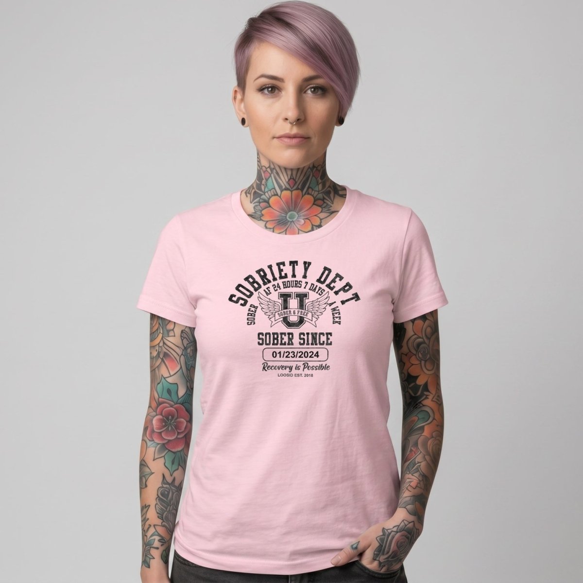 Sober T Shirt | Women's Sobriety Dept Tee