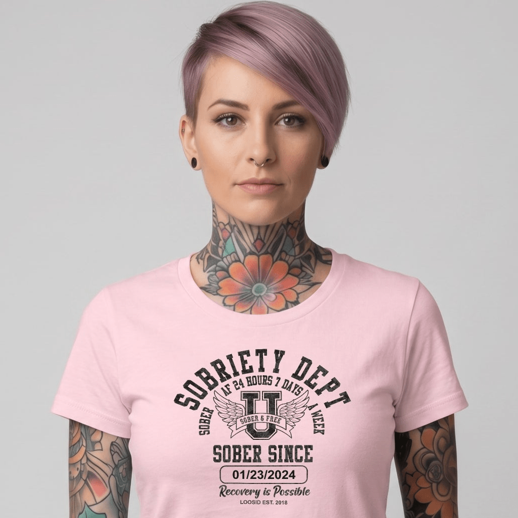 Sober T Shirt | Women's Sobriety Dept Tee