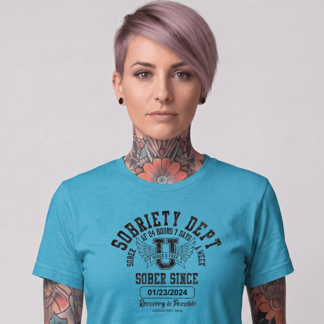 Sober T Shirt | Women's Sobriety Dept Tee