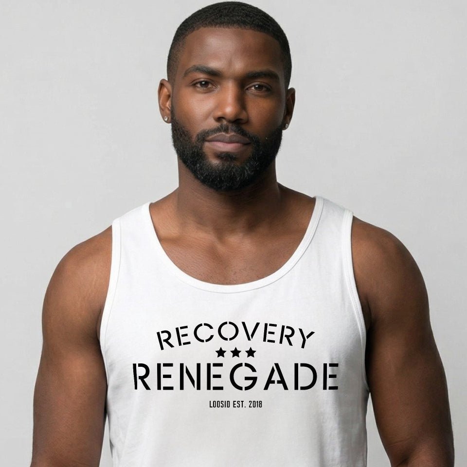 Recovery Renegade Sober Tank Top packaging detail (view 18)