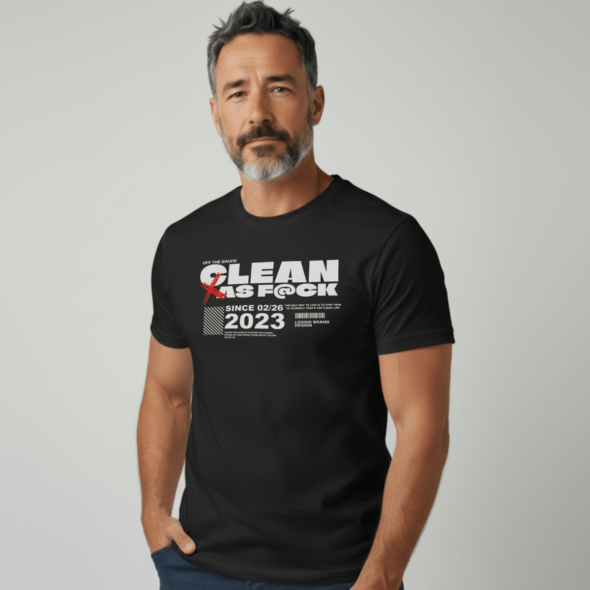 Recovery Year Men's Sobriety Sober T Shirt flat lay styled image (view 13)
