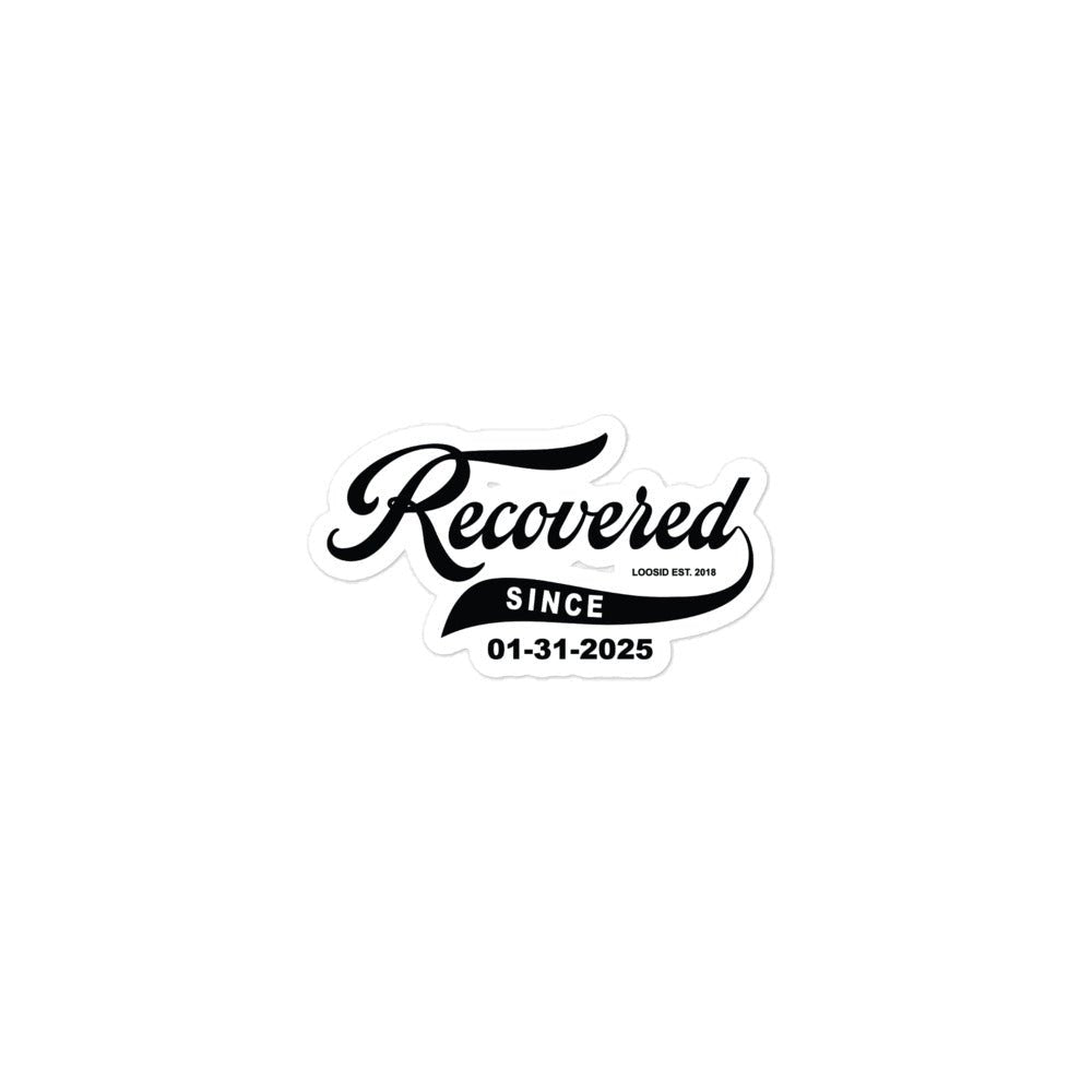 Recovered Since Sober Sticker graphic detail (view 4)