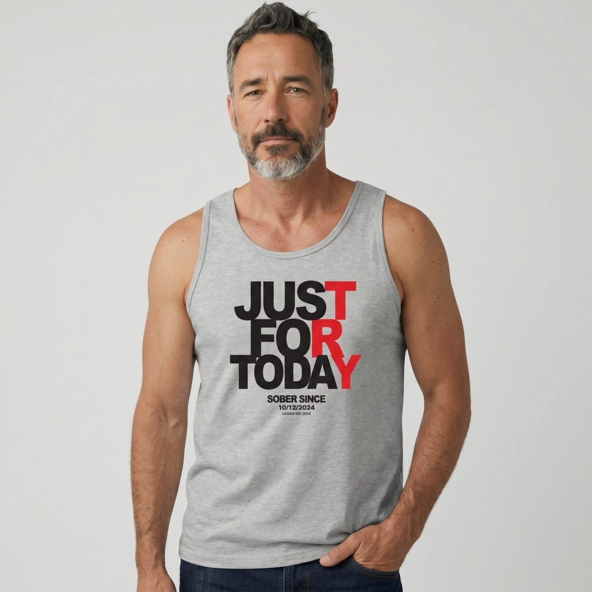 Just For Today Sober Tank Top product photo (view 10)