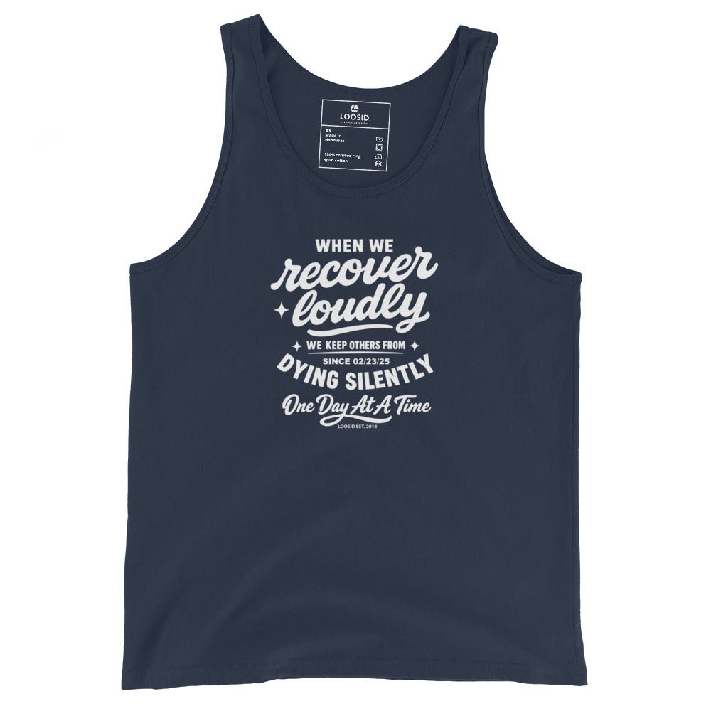 When We Recover Loudly Sober Tank Top featuring the design (view 11)