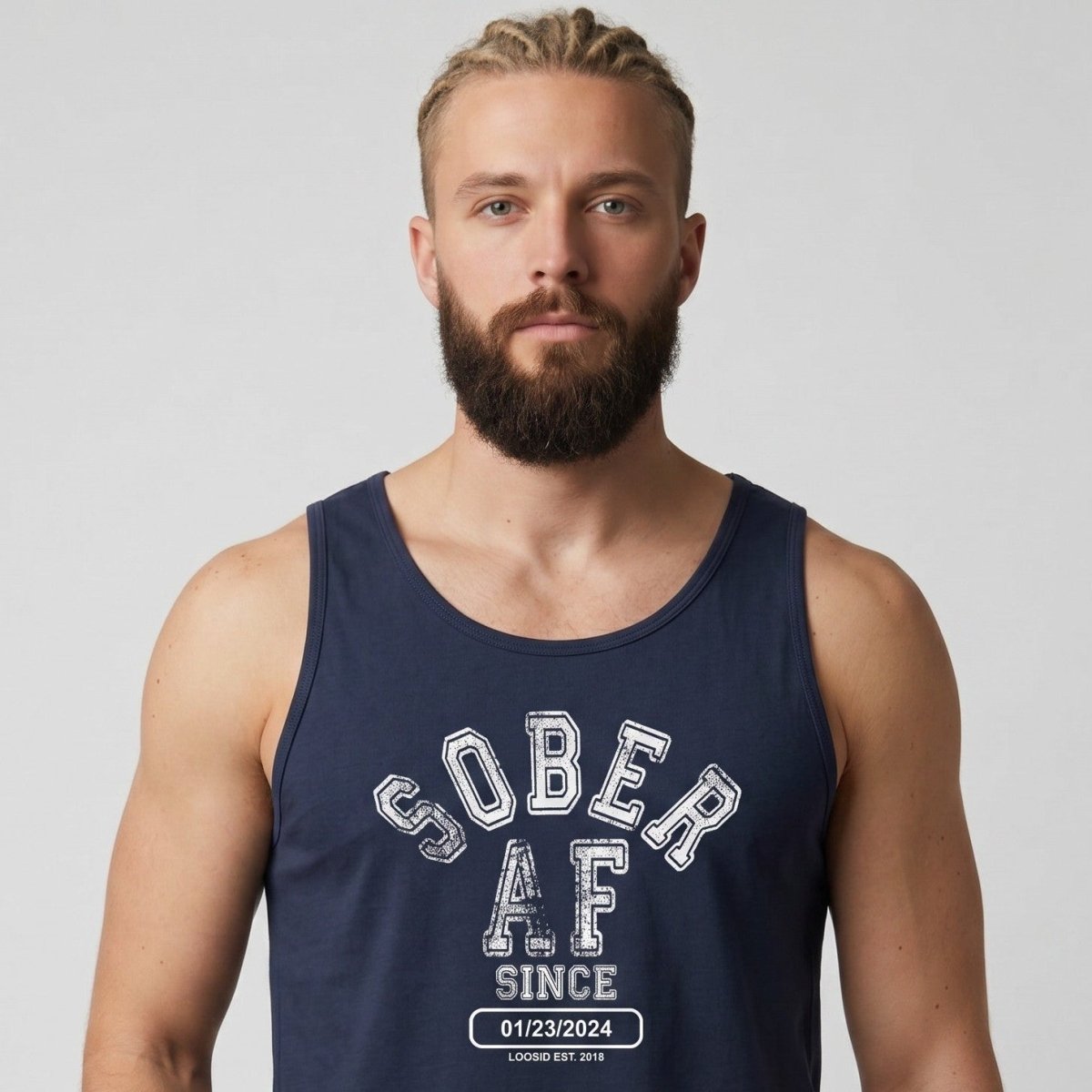 Sober AF Sober Tank Top side view (view 6)