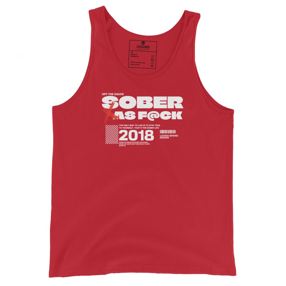 Sober as F*ck Sober Tank Top packaging detail (view 8)