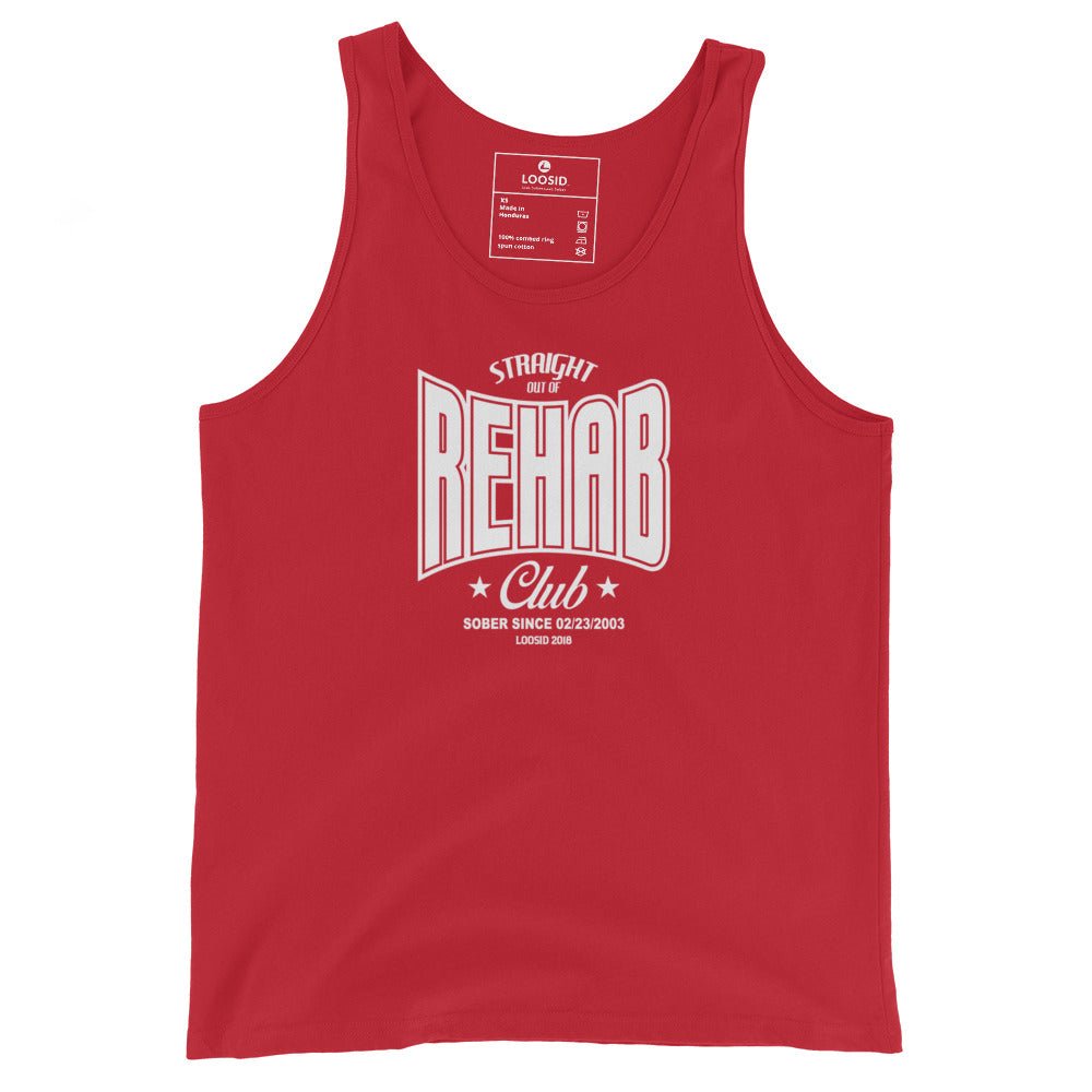 Rehab Sober Tank Top flat lay styled image (view 3)