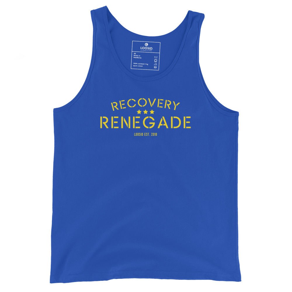 Recovery Renegade Sober Tank Top featuring the design (view 11)